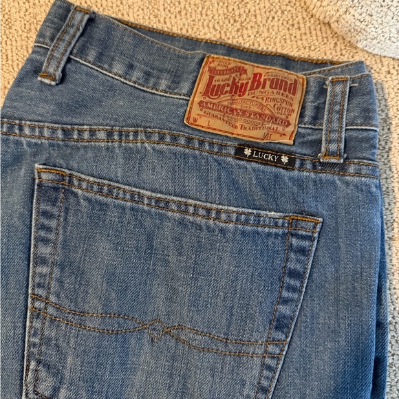 Lucky Brand Relaxed Straight Blue Jeans - Picture 1 of 4